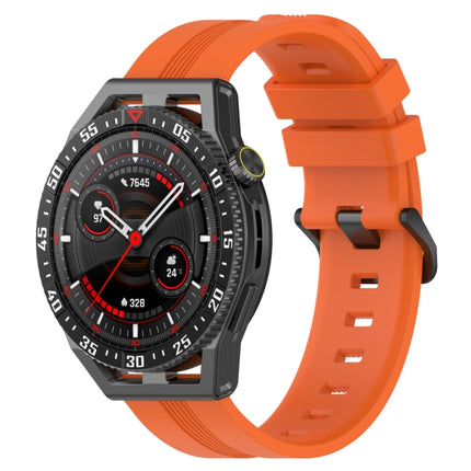 22mm Concave Striped Slicone Watch Band, For Huawei Watch GT3 SE
