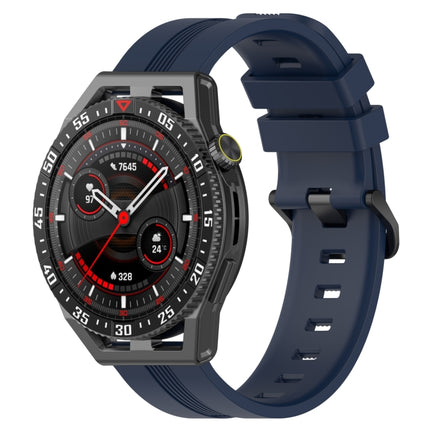 22mm Concave Striped Slicone Watch Band, For Huawei Watch GT3 SE