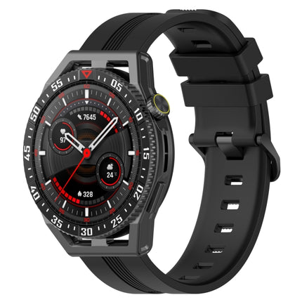 22mm Concave Striped Slicone Watch Band, For Huawei Watch GT3 SE