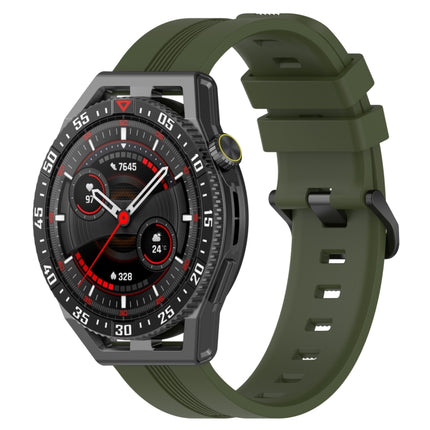 22mm Concave Striped Slicone Watch Band, For Huawei Watch GT3 SE