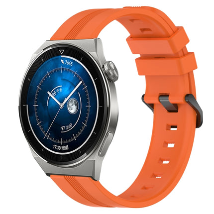 20mm Concave Striped Slicone Watch Band, For Huawei Watch GT3 Pro 43mm, For Huawei Watch GT3 42mm