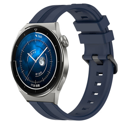 20mm Concave Striped Slicone Watch Band, For Huawei Watch GT3 Pro 43mm, For Huawei Watch GT3 42mm