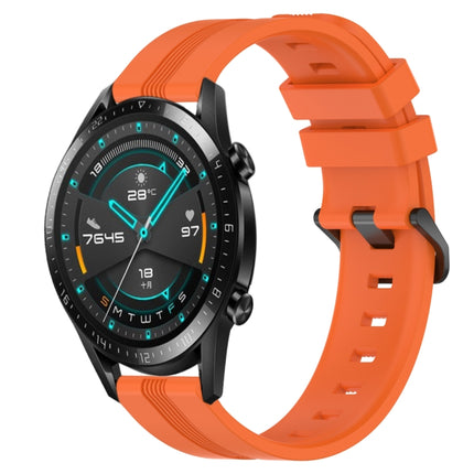 20mm Concave Striped Slicone Watch Band, For Huawei Watch GT2 42mm, For Huawei Watch 2