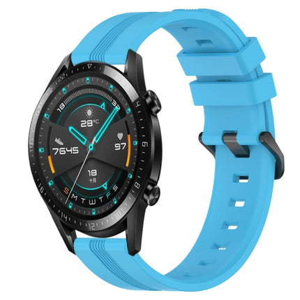 20mm Concave Striped Slicone Watch Band, For Huawei Watch GT2 42mm, For Huawei Watch 2