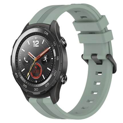 20mm Concave Striped Slicone Watch Band, For Huawei Watch GT2 42mm, For Huawei Watch 2