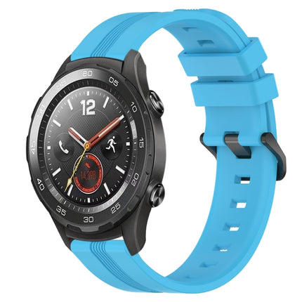 20mm Concave Striped Slicone Watch Band, For Huawei Watch GT2 42mm, For Huawei Watch 2