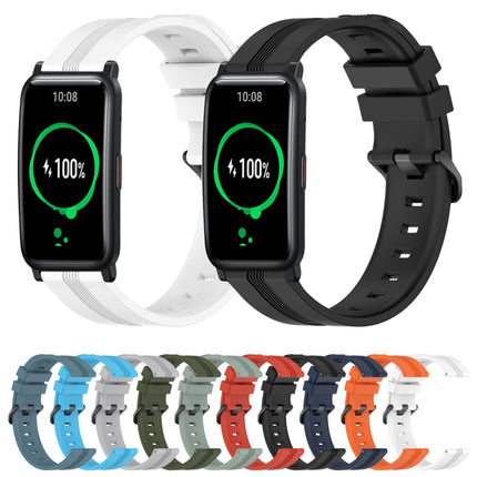 20mm Concave Striped Slicone Watch Band, For Honor Watch ES, For Honor MagicWatch2 42mm