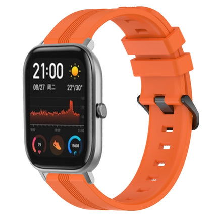 20mm Concave Striped Slicone Watch Band, For Amazfit GTS 2, For Amazfit GTS