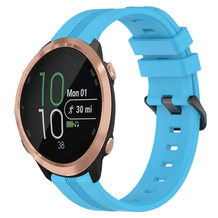 20mm Concave Striped Slicone Watch Band, For Garmin Garminmove Style, For Garmin Forerunner 645 Music