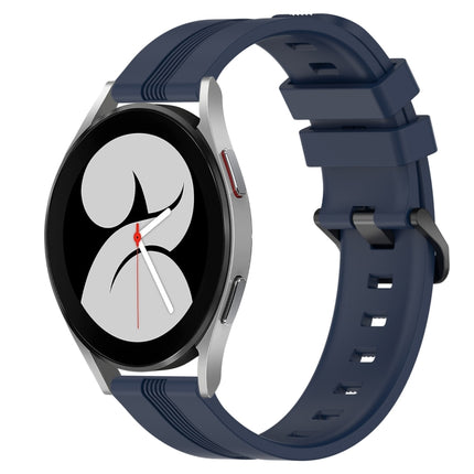 20mm Concave Striped Slicone Watch Band, For Samsung Galaxy Watch4 44mm, For Samsung Galaxy Watch4 40mm