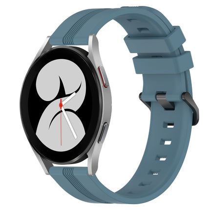 20mm Concave Striped Slicone Watch Band, For Samsung Galaxy Watch4 44mm, For Samsung Galaxy Watch4 40mm