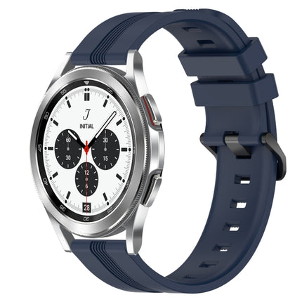 20mm Concave Striped Slicone Watch Band, For Samsung  Galaxy Watch 4 Classic 42mm, For Samsung  Galaxy Watch 4 Classic 46mm