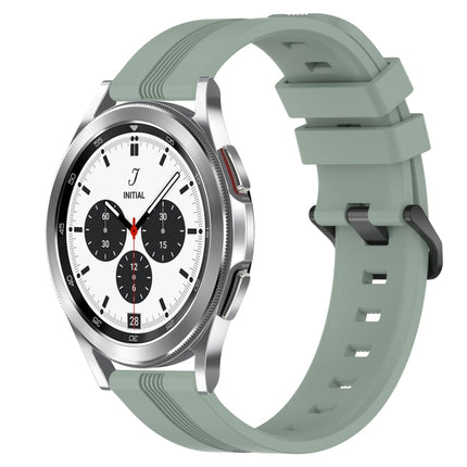 20mm Concave Striped Slicone Watch Band, For Samsung  Galaxy Watch 4 Classic 42mm, For Samsung  Galaxy Watch 4 Classic 46mm
