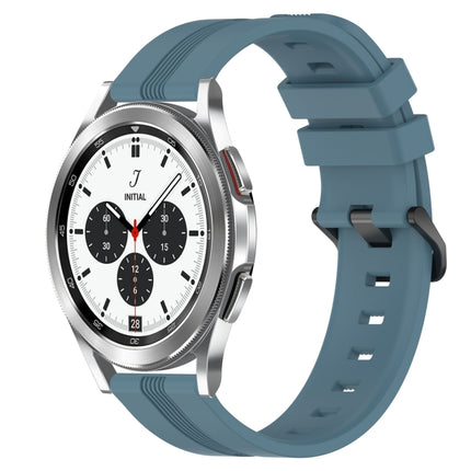 20mm Concave Striped Slicone Watch Band, For Samsung  Galaxy Watch 4 Classic 42mm, For Samsung  Galaxy Watch 4 Classic 46mm