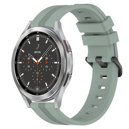 20mm Concave Striped Slicone Watch Band, For Samsung  Galaxy Watch 4 Classic 42mm, For Samsung  Galaxy Watch 4 Classic 46mm