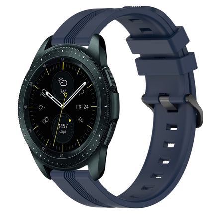 20mm Concave Striped Slicone Watch Band, For Samsung Galaxy Watch 42mm, For Samsung Galaxy Watch 6 44mm