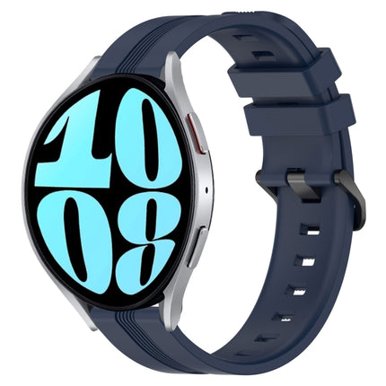 20mm Concave Striped Slicone Watch Band, For Samsung Galaxy Watch 42mm, For Samsung Galaxy Watch 6 44mm