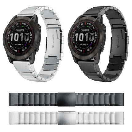 22mm Tortoise Shell Stainless Steel Watch Band, For Garmin Fenix 7, For Garmin Fenix 7 Solar, For Garmin Fenix 7 Sapphire Solar, For Garmin EPIX Gen 2, For Garmin Approach S62, For Garmin Fenix 6 GPS, For Garmin Fenix 6 Pro GPS                         ...