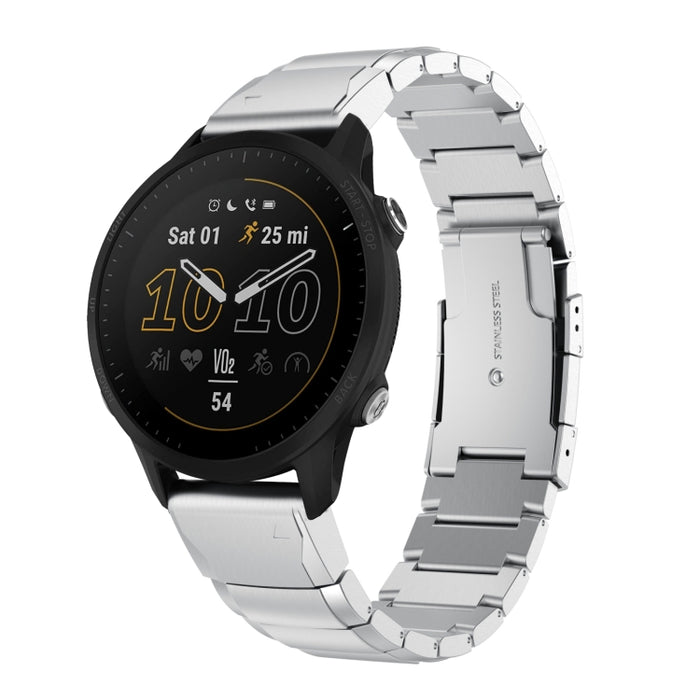 22mm Tortoise Shell Stainless Steel Watch Band, For Garmin Forerunner 955, For Garmin Forerunner 945, For Garmin Forerunner 935, For Garmin Instinct 2, For Garmin Instinct, For Garmin Descent G1, For Garmin Instinct Crossover                           ...