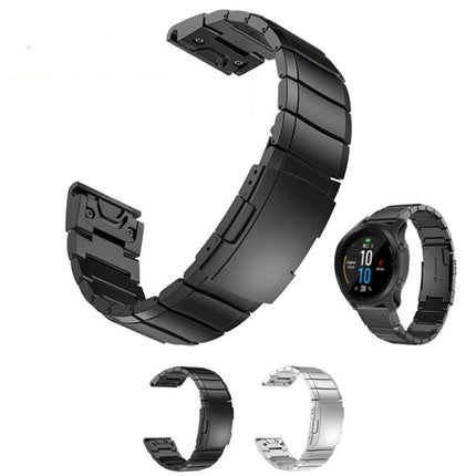 22mm Tortoise Shell Stainless Steel Watch Band, For Garmin Forerunner 955, For Garmin Forerunner 945, For Garmin Forerunner 935, For Garmin Instinct 2, For Garmin Instinct, For Garmin Descent G1, For Garmin Instinct Crossover                           ...