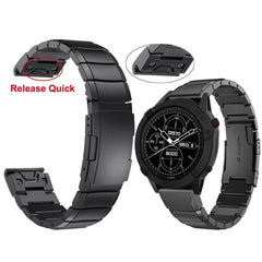 22mm Tortoise Shell Stainless Steel Watch Band