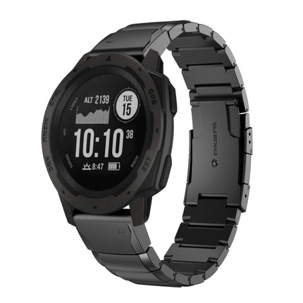 22mm Tortoise Shell Stainless Steel Watch Band, For Garmin Forerunner 955, For Garmin Forerunner 945, For Garmin Forerunner 935, For Garmin Instinct 2, For Garmin Instinct, For Garmin Descent G1, For Garmin Instinct Crossover                           ...