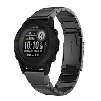 22mm Tortoise Shell Stainless Steel Watch Band, For Garmin Forerunner 955, For Garmin Forerunner 945, For Garmin Forerunner 935, For Garmin Instinct 2, For Garmin Instinct, For Garmin Descent G1, For Garmin Instinct Crossover                           ...