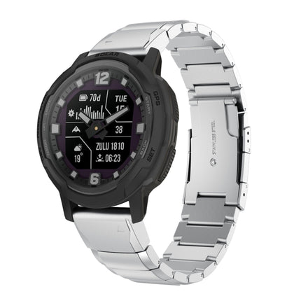 22mm Tortoise Shell Stainless Steel Watch Band, For Garmin Forerunner 955, For Garmin Forerunner 945, For Garmin Forerunner 935, For Garmin Instinct 2, For Garmin Instinct, For Garmin Descent G1, For Garmin Instinct Crossover                           ...