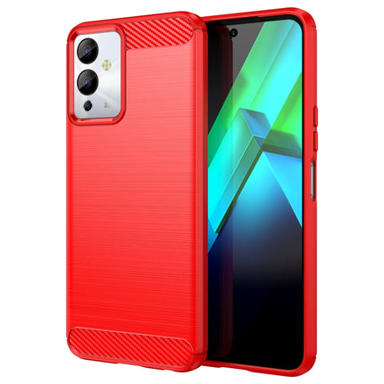 Brushed Texture Carbon Fiber TPU Phone Case, For Samsung Galaxy F04, For Xiaomi Redmi K60E, For Xiaomi Poco C50, For Xiaomi Redmi Note 12 Pro Speed, For Infinix Note 12i, For Infinix Hot 12 Play, For Infinix Hot 12 Play NFC, For Infinix Hot 20S