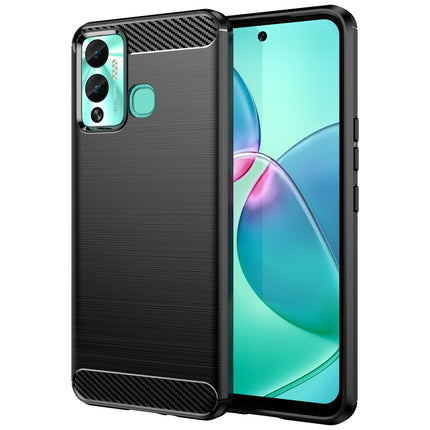 Brushed Texture Carbon Fiber TPU Phone Case, For Samsung Galaxy F04, For Xiaomi Redmi K60E, For Xiaomi Poco C50, For Xiaomi Redmi Note 12 Pro Speed, For Infinix Note 12i, For Infinix Hot 12 Play, For Infinix Hot 12 Play NFC, For Infinix Hot 20S
