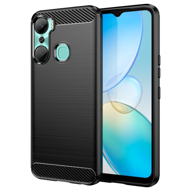 Brushed Texture Carbon Fiber TPU Phone Case, For Infinix Hot 12 Pro, For Xiaomi Redmi K60, For Xiaomi Redmi K60 Pro, For Xiaomi Redmi 12C