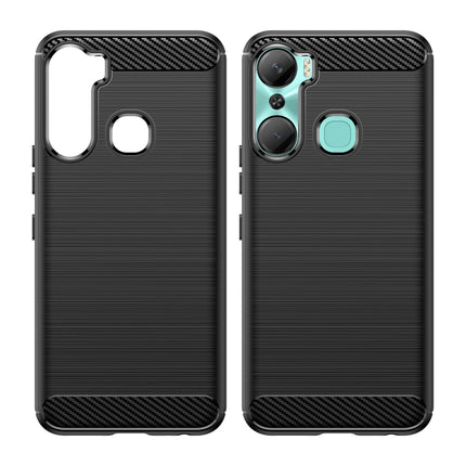 Brushed Texture Carbon Fiber TPU Phone Case, For Infinix Hot 12 Pro, For Xiaomi Redmi K60, For Xiaomi Redmi K60 Pro, For Xiaomi Redmi 12C