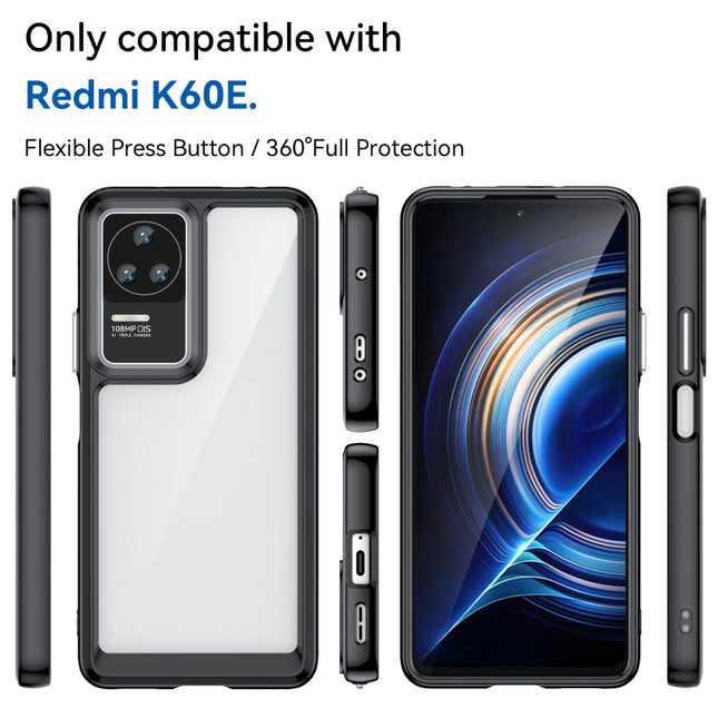 Colorful Series Acrylic + TPU Phone Case, For Xiaomi Redmi K60E, For Xiaomi Redmi Note 12 Pro Speed, For Xiaomi Redmi K60, For Xiaomi Redmi K60 Pro