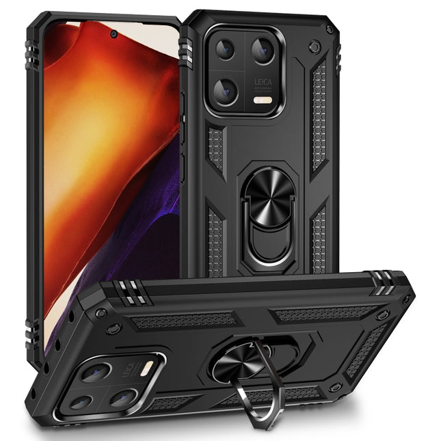 Shockproof TPU + PC Phone Case with Holder, For Xiaomi 13, For Xiaomi 13 Pro