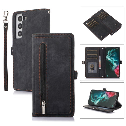 Zipper Card Slot Buckle Wallet Leather Phone Case, For Samsung Galaxy S22 5G, For Samsung Galaxy S22+ 5G, For Samsung Galaxy S22 Ultra 5G, For Samsung Galaxy A12 5G
