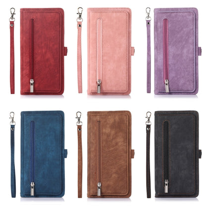 Zipper Card Slot Buckle Wallet Leather Phone Case, For Samsung Galaxy S22 5G, For Samsung Galaxy S22+ 5G, For Samsung Galaxy S22 Ultra 5G, For Samsung Galaxy A12 5G