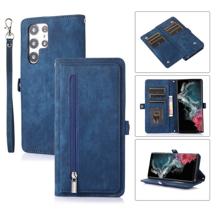 Zipper Card Slot Buckle Wallet Leather Phone Case, For Samsung Galaxy S22 5G, For Samsung Galaxy S22+ 5G, For Samsung Galaxy S22 Ultra 5G, For Samsung Galaxy A12 5G
