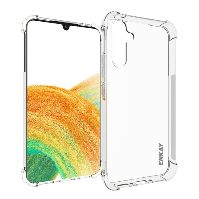 For Samsung Galaxy A34 5G ENKAY Hat-Prince Clear TPU Shockproof Case Soft Anti-slip Cover, For Samsung Galaxy A34 5G