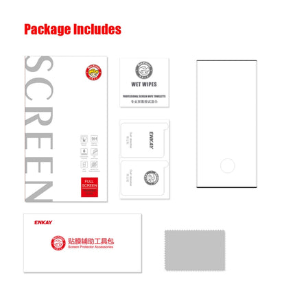 For Samsung Galaxy S23 Ultra 5G ENKAY 3D Hot Bending Explosion-proof Full Tempered Glass Film