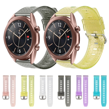 20mm Transparent Shiny Diamond TPU Watch Band, For Samsung Galaxy Watch 3 41mm, For Samsung Galaxy Watch 42mm, For Samsung Galaxy Watch5 40mm / 44mm, For Samsung Galaxy Watch5 Pro