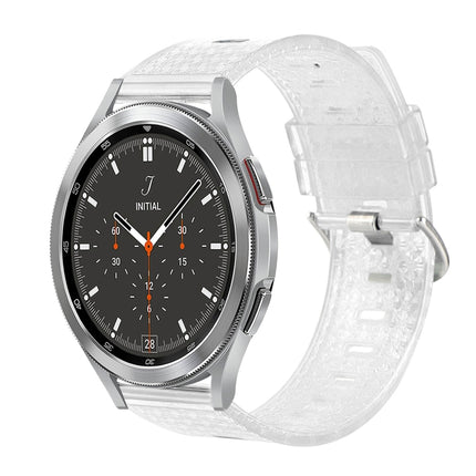 20mm Transparent Shiny Diamond TPU Watch Band, For Samsung Galaxy Watch4 / Watch4 Classic, For Samsung Galaxy Watch3 41mm, For Samsung Galaxy Gear Sport / Gear S2 Classic