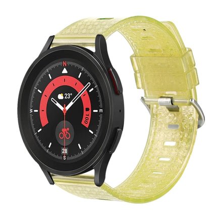 20mm Transparent Shiny Diamond TPU Watch Band, For Samsung Galaxy Watch4 / Watch4 Classic, For Samsung Galaxy Watch3 41mm, For Samsung Galaxy Gear Sport / Gear S2 Classic