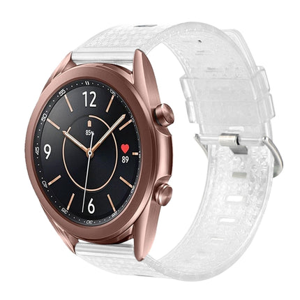 20mm Transparent Shiny Diamond TPU Watch Band, For Samsung Galaxy Watch4 / Watch4 Classic, For Samsung Galaxy Watch3 41mm, For Samsung Galaxy Gear Sport / Gear S2 Classic