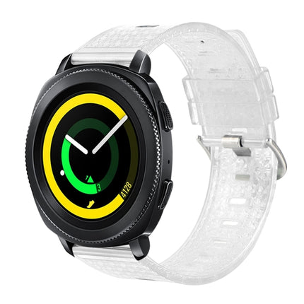 20mm Transparent Shiny Diamond TPU Watch Band, For Samsung Galaxy Watch4 / Watch4 Classic, For Samsung Galaxy Watch3 41mm, For Samsung Galaxy Gear Sport / Gear S2 Classic