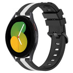 For Samsung Galaxy Watch5 44mm / Black+White