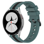 For Samsung Galaxy Watch4 40mm / Green+Black