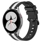 For Samsung Galaxy Watch4 40mm / Black+White