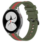 For Samsung Galaxy Watch4 40mm / Army Green+Red