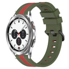 For Samsung  Galaxy Watch4 Classic 42mm / Army Green+Red