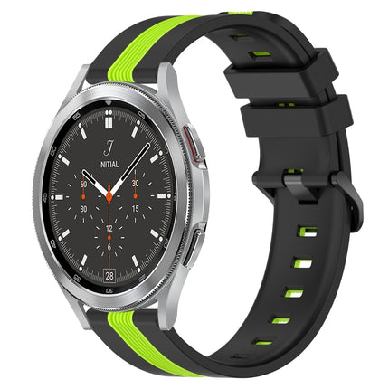 20mm Vertical Two-Color Silicone Watch Band, For Samsung  Galaxy Watch4 Classic 42mm, For Samsung  Galaxy Watch4 Classic 46mm